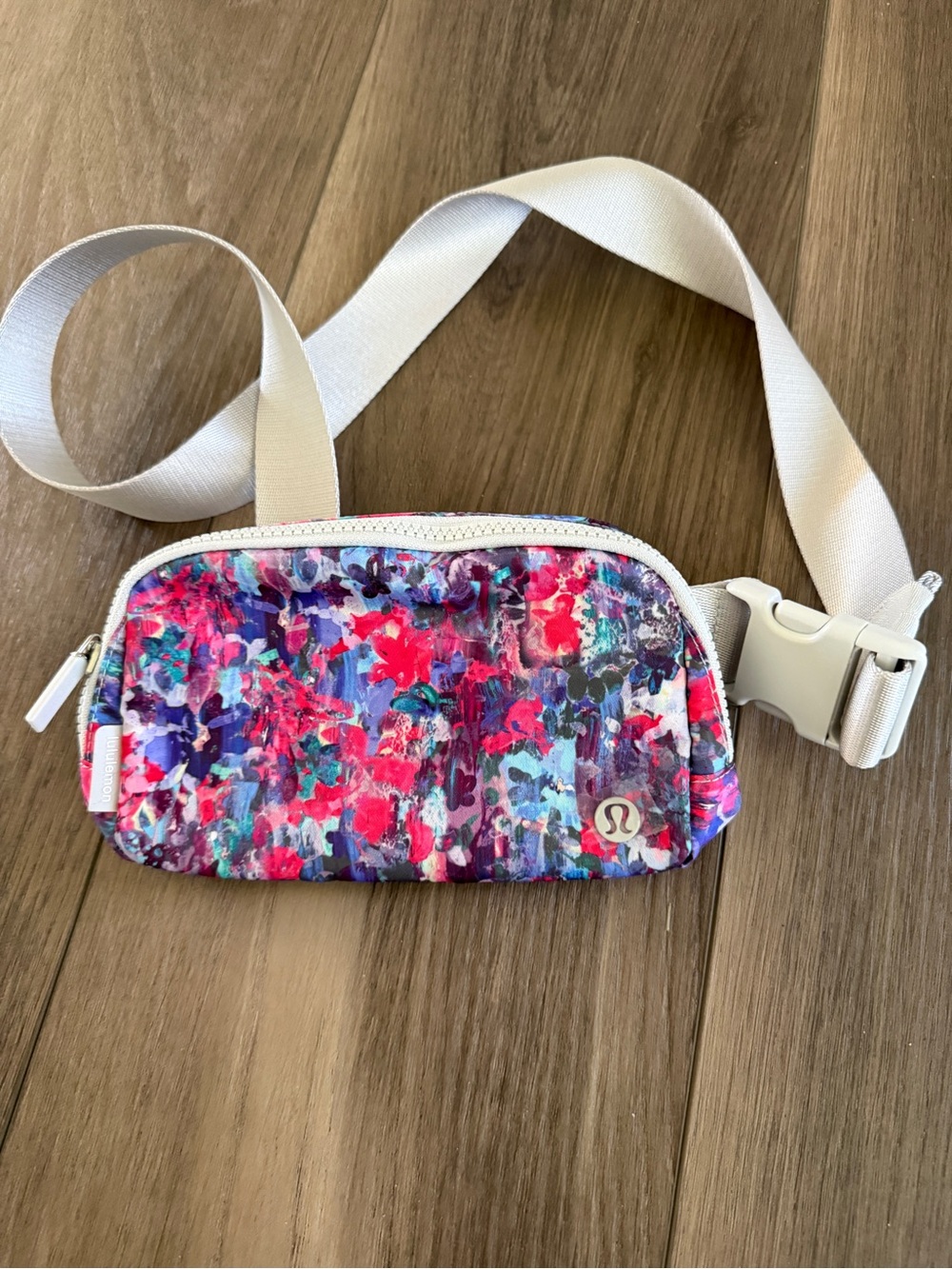 Lululemon Colorburst Belt Bag - Multicolor with Light Grey Strap - never used